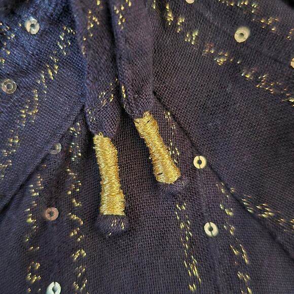 Anthropologie Quinn Sequined Tunic Blouse - Picture 10 of 12